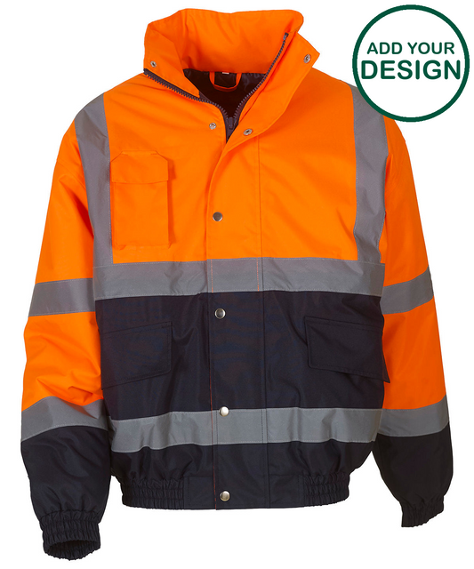 Hi-vis two-tone bomber jacket (HVP218)