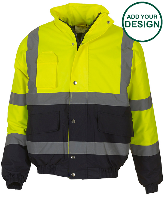 Hi-vis two-tone bomber jacket (HVP218)