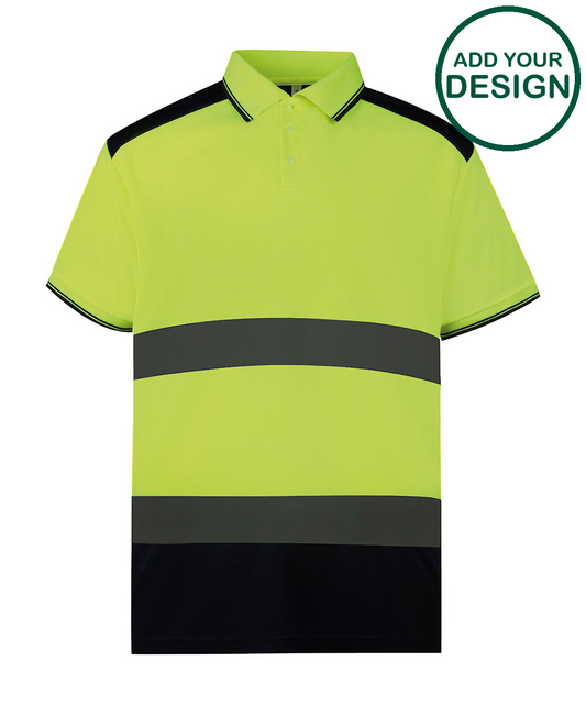 Hi-vis two-tone polo shirt (HVJ220)