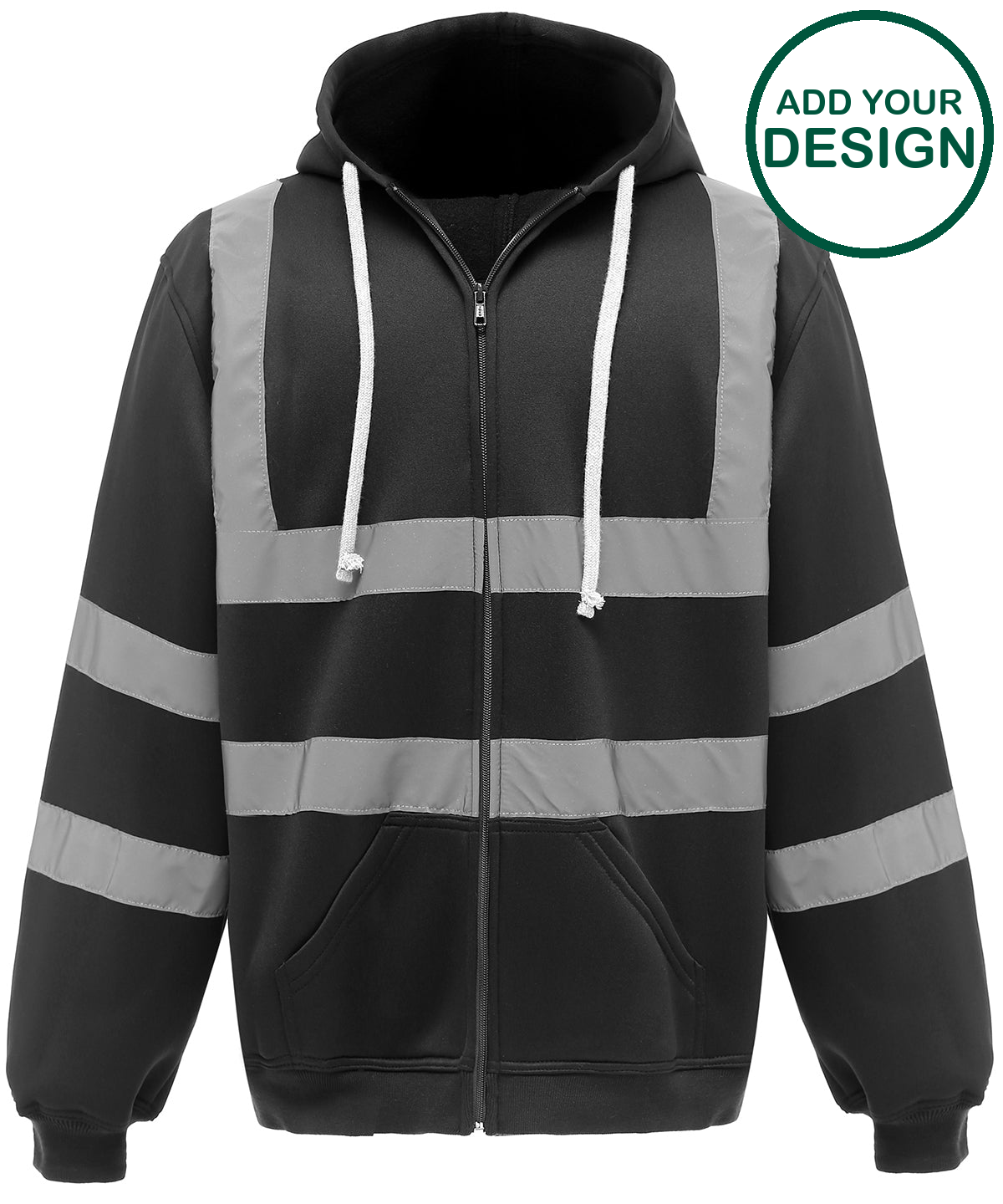 Hi-vis zip hoodie (HVK07)