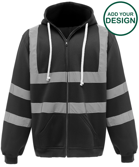 Hi-vis zip hoodie (HVK07)