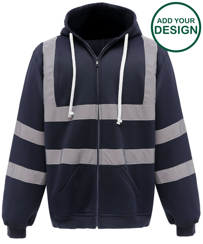 Hi-vis zip hoodie (HVK07)