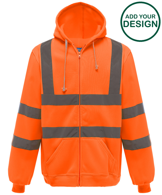 Hi-vis zip hoodie (HVK07)