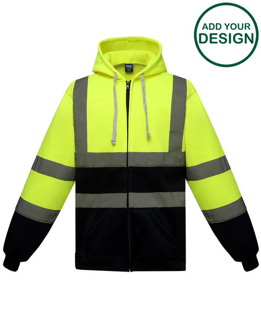 Hi-vis zip hoodie (HVK07)