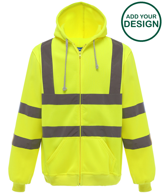 Hi-vis zip hoodie (HVK07)
