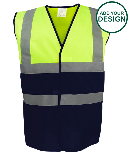 Hi-vis two-tone waistcoat (HVW122)