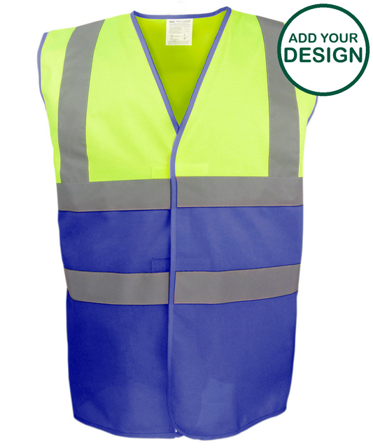Hi-vis two-tone waistcoat (HVW122)