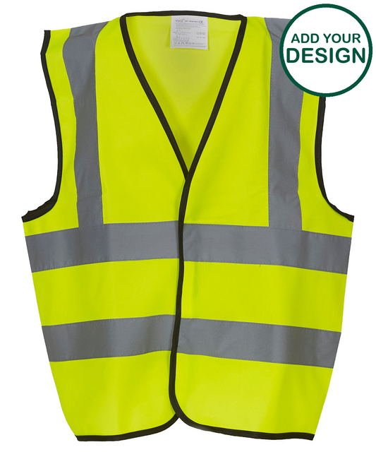Kids hi-vis 2 b&b waistcoat (HVW100CH)