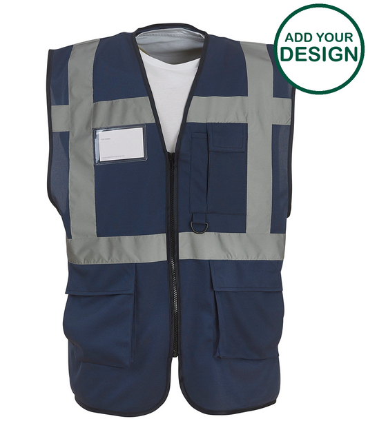 Multifunctional executive hi-vis waistcoat (HVW801)