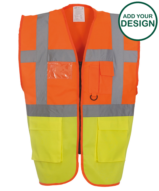 Multifunctional executive hi-vis waistcoat (HVW801)