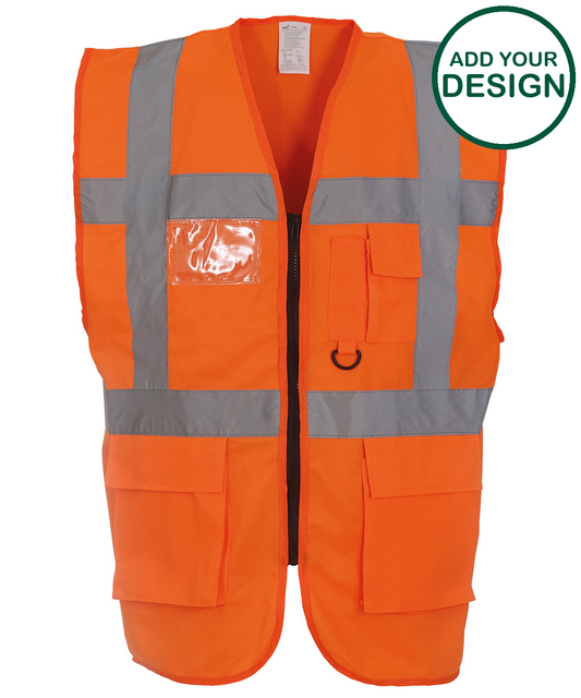 Multifunctional executive hi-vis waistcoat (HVW801)