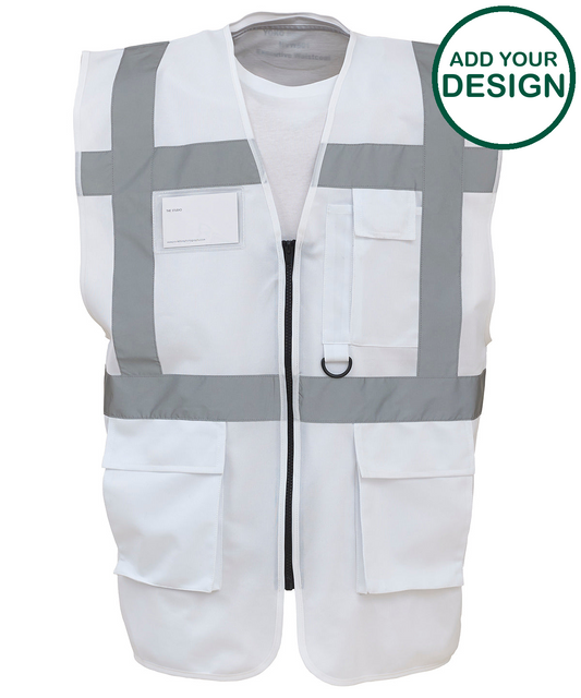 Multifunctional executive hi-vis waistcoat (HVW801)