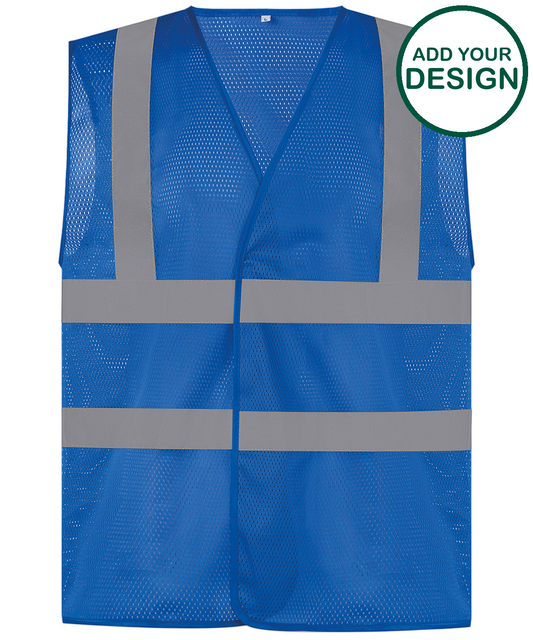 Top cool open mesh 2-band-and-braces waistcoat (HVW120)