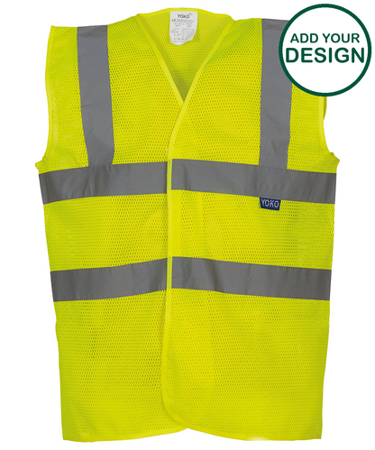 Top cool open mesh 2-band-and-braces waistcoat (HVW120)