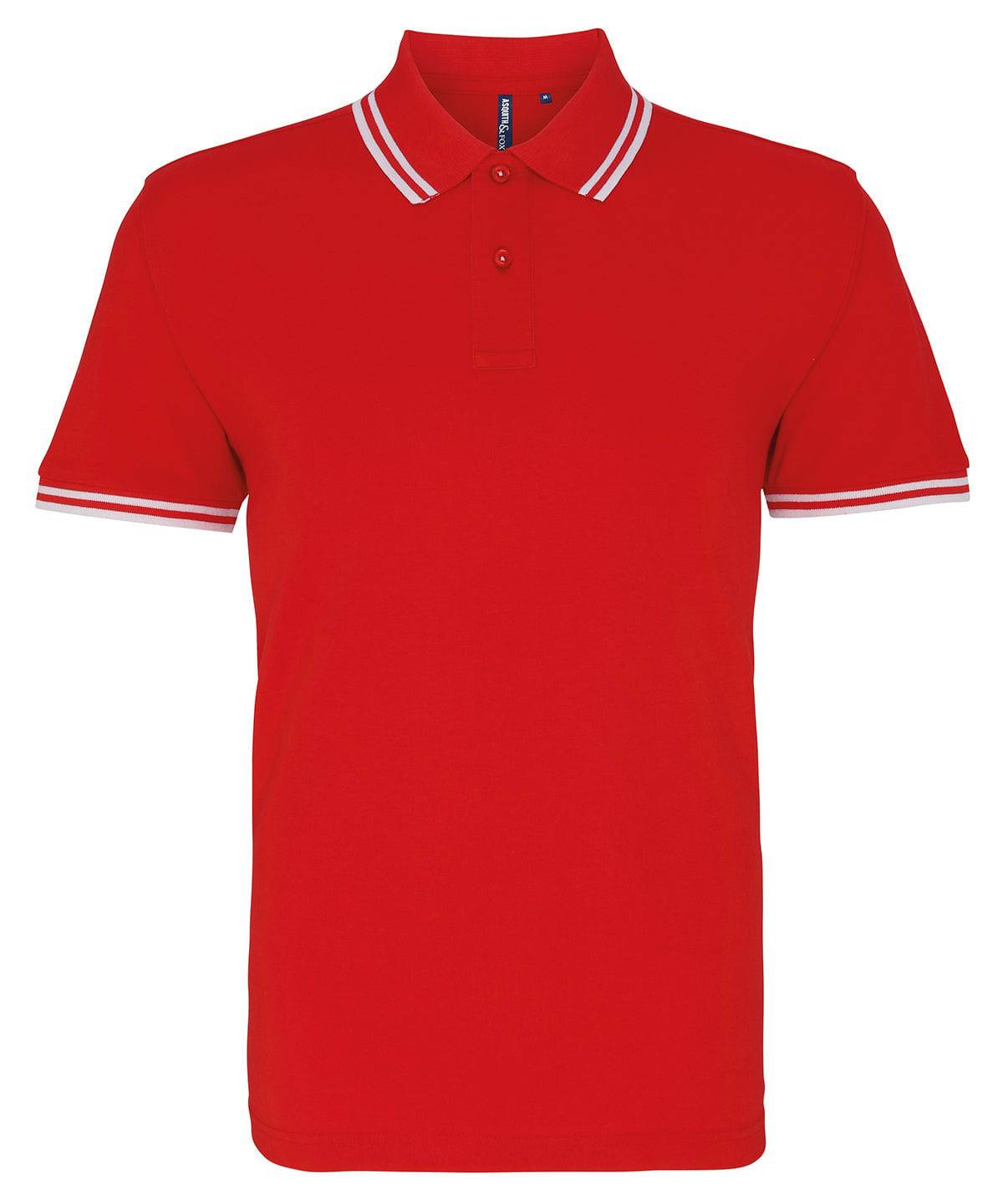 Men's classic fit tipped polo