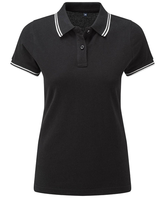 Women's classic fit tipped polo