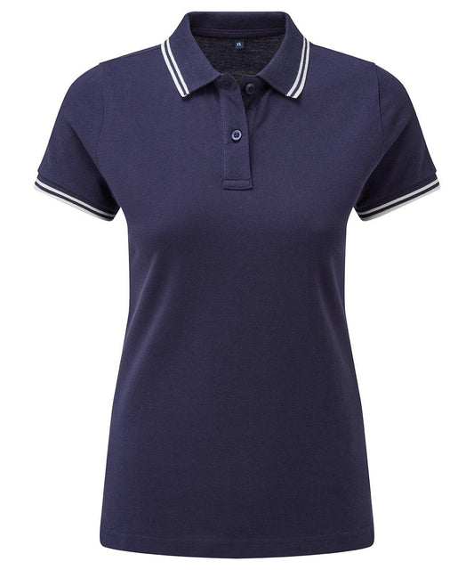 Women's classic fit tipped polo