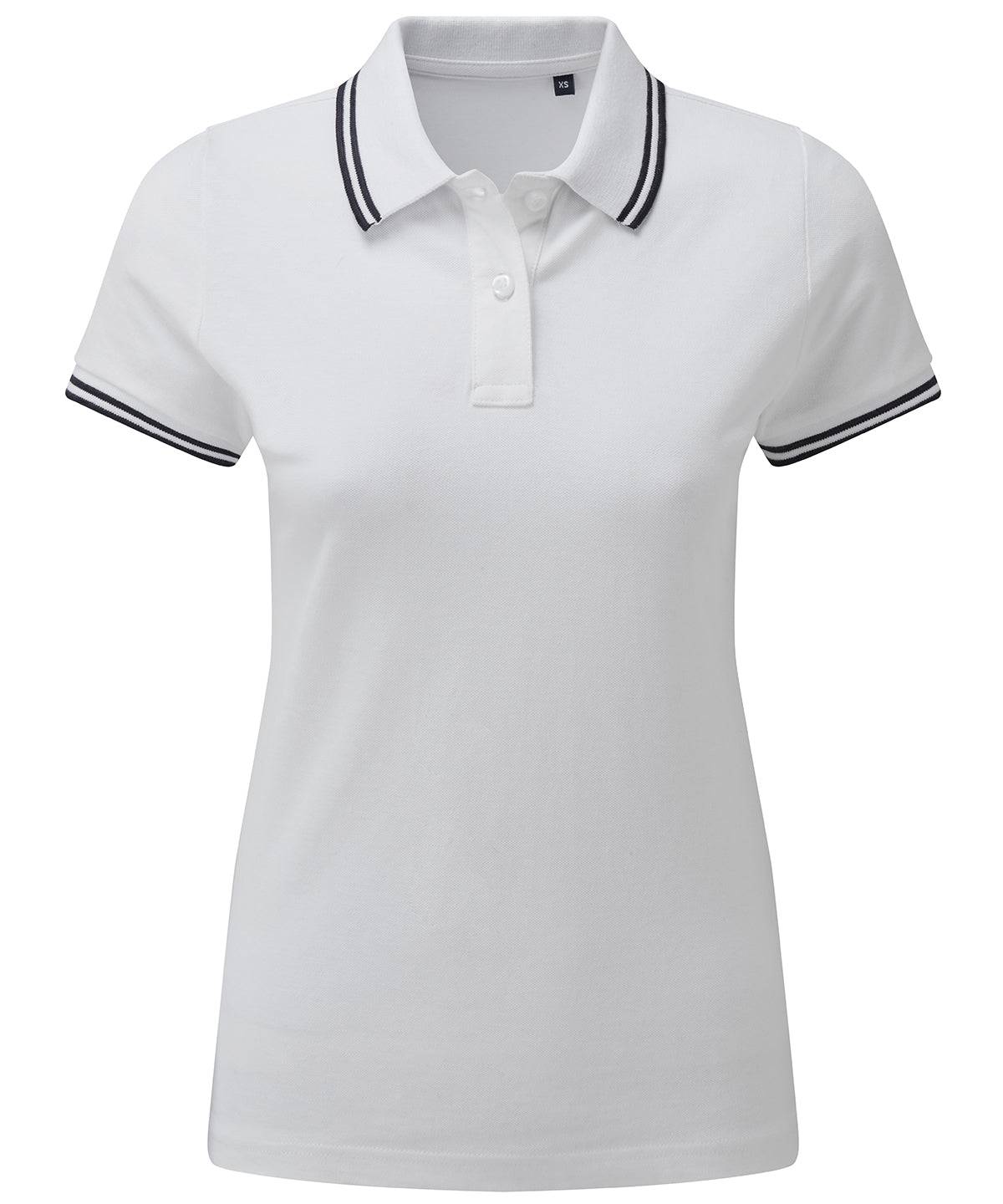 Women's classic fit tipped polo