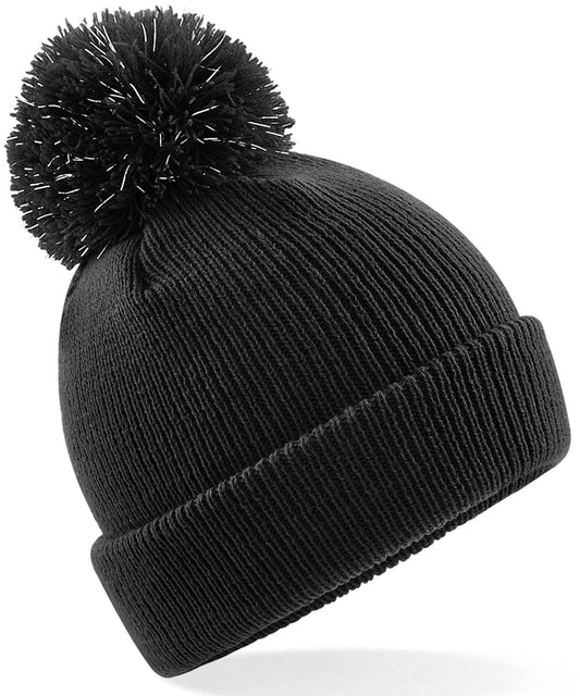 Junior reflective bobble beanie