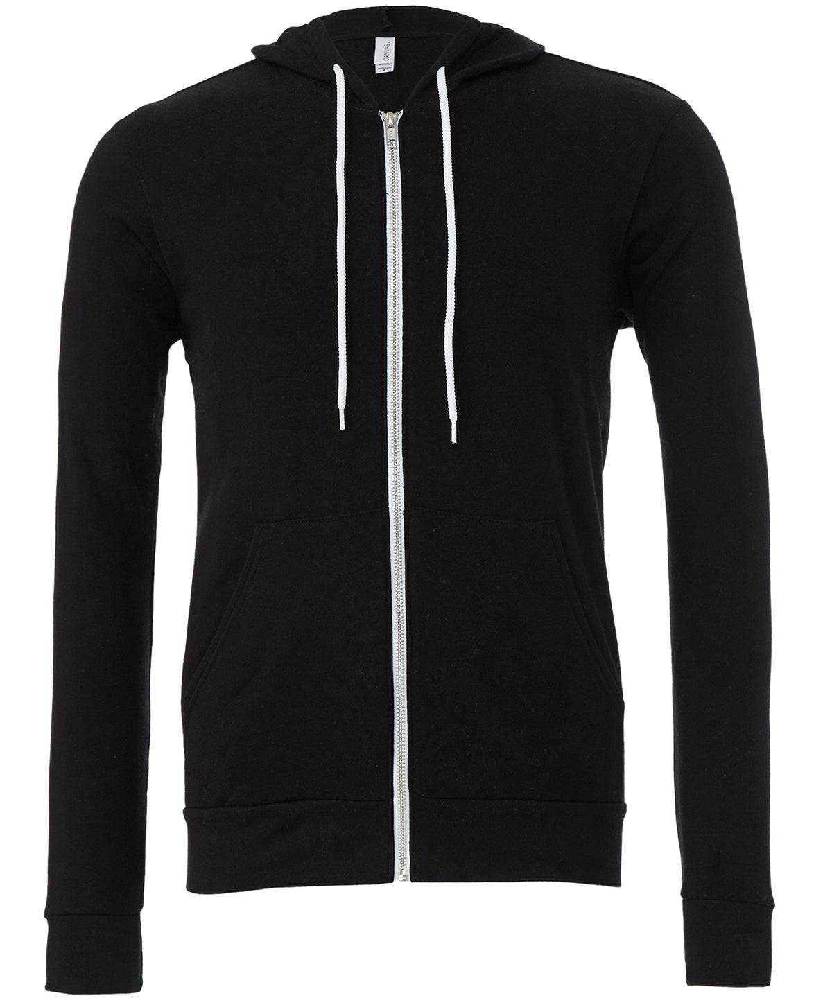 Unisex polycotton fleece full-zip hoodie