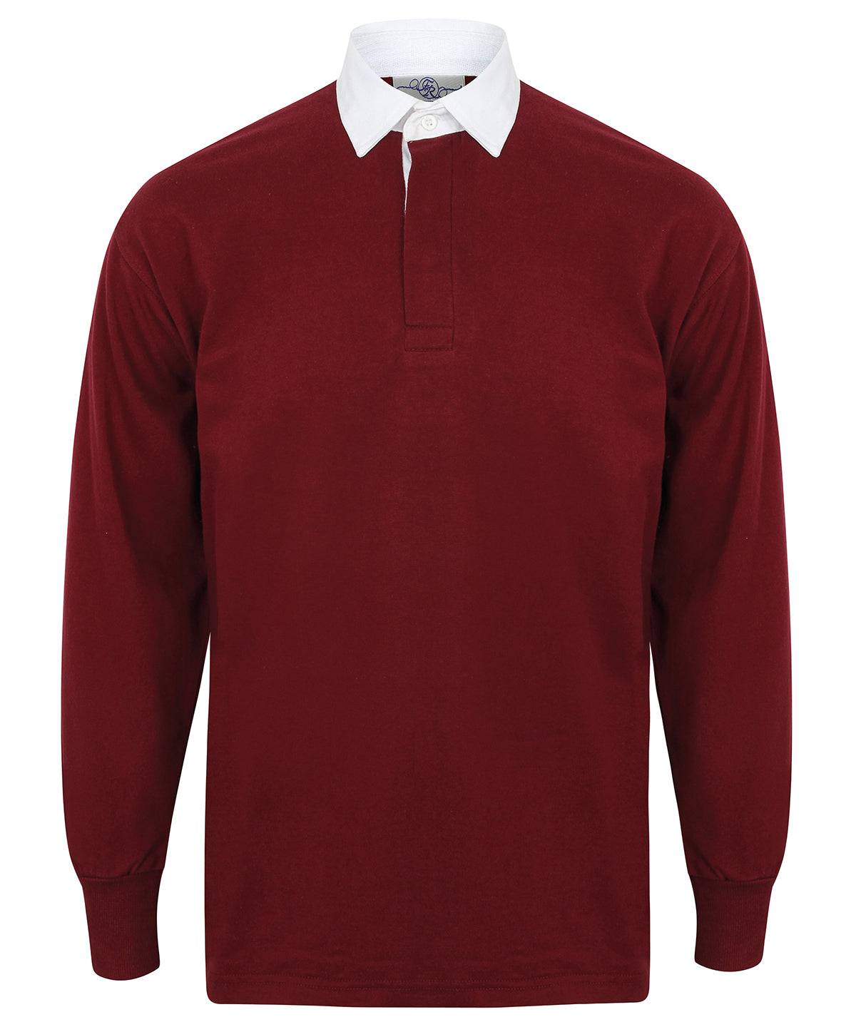 Long sleeve plain rugby shirt