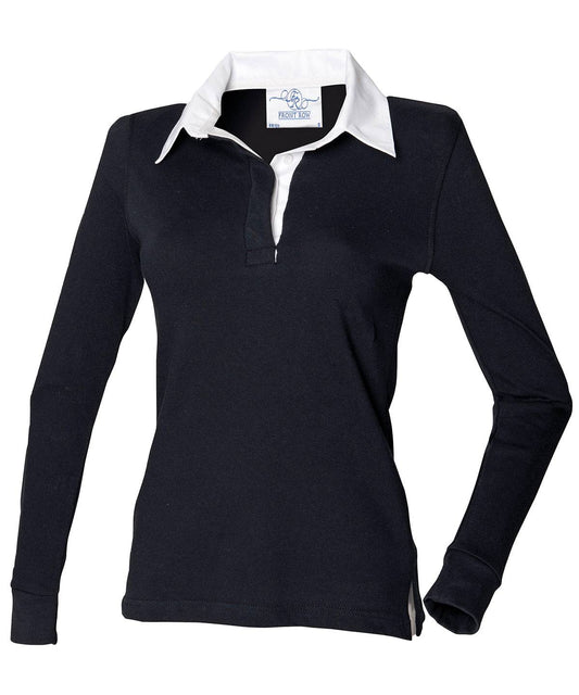 Women's long sleeve plain rugby shirt