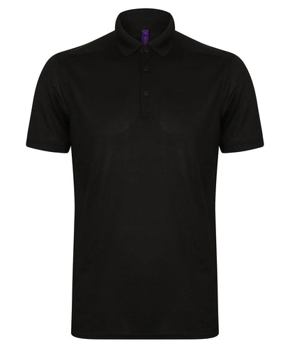 Stretch polo shirt with wicking finish (slim fit)