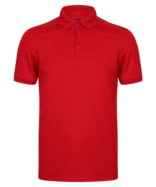 Stretch polo shirt with wicking finish (slim fit)