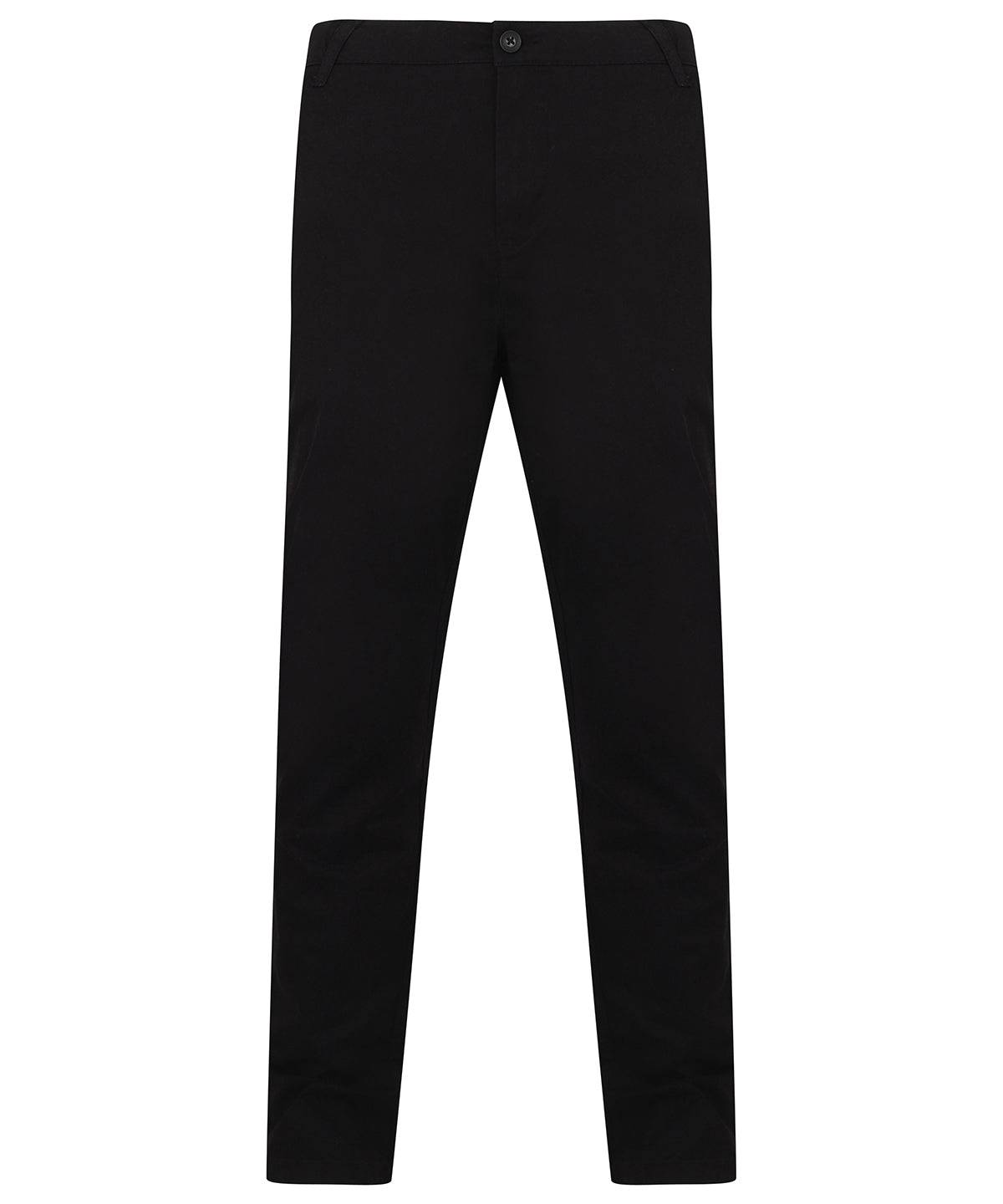 Stretch chinos with flex waistband 