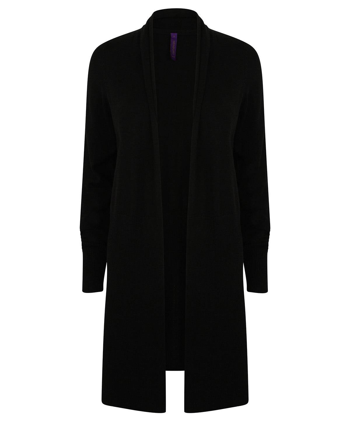 Women's longline open cardigan