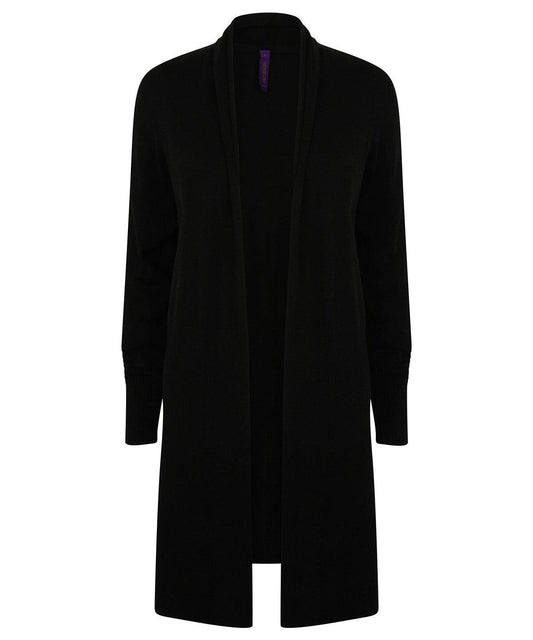 Women's longline open cardigan