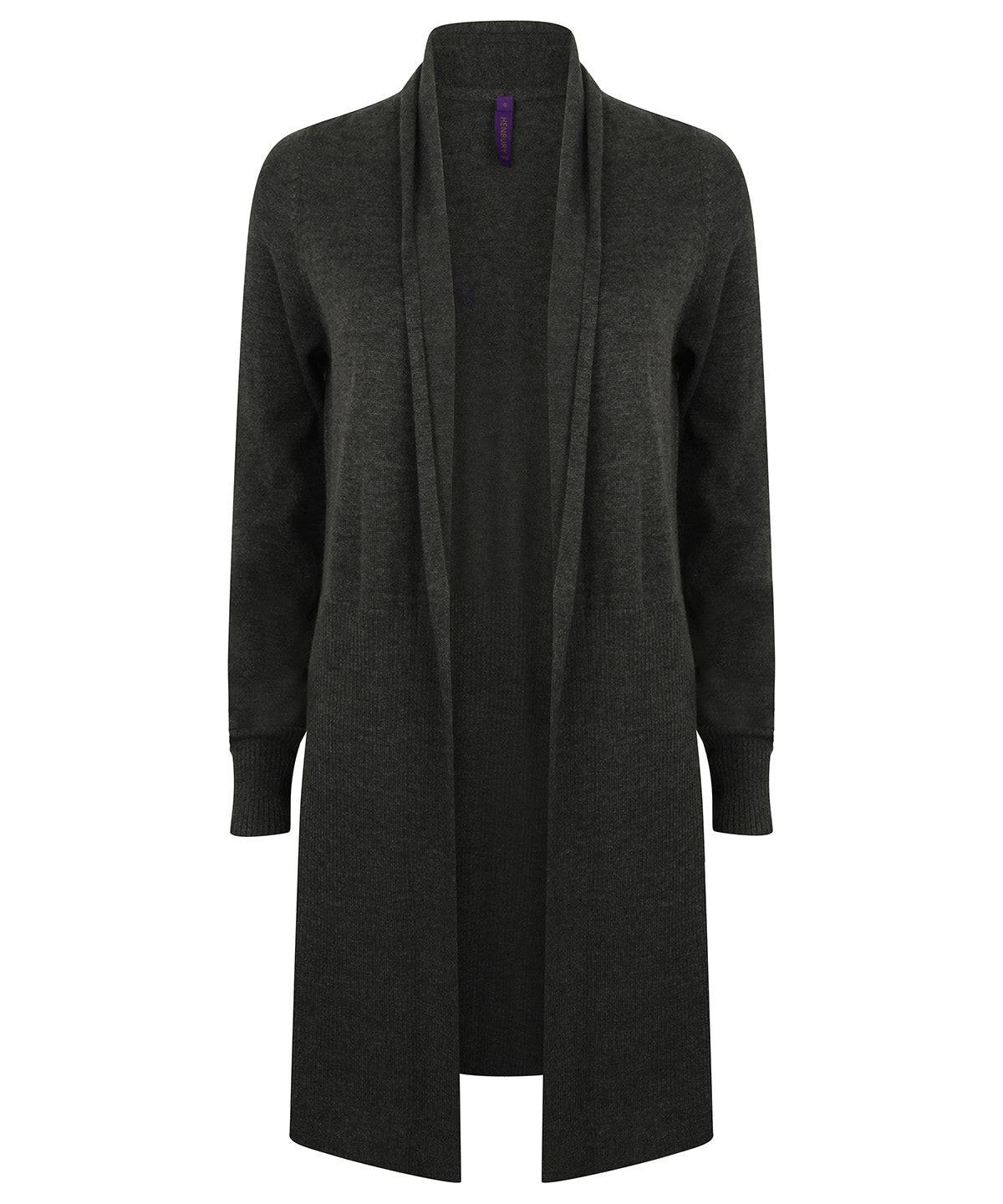 Women's longline open cardigan