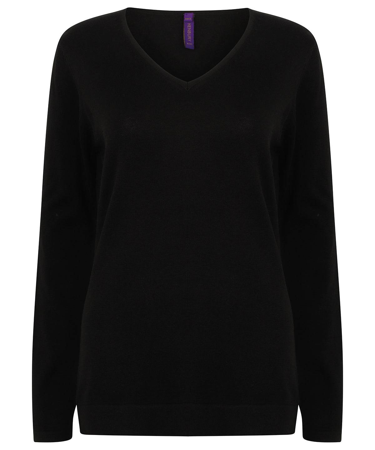 Women's 12 gauge v-neck jumper