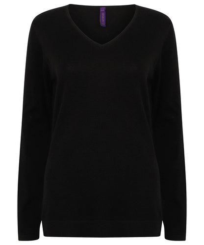 Women's 12 gauge v-neck jumper