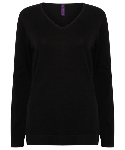 Women's 12 gauge v-neck jumper