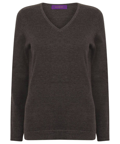 Women's 12 gauge v-neck jumper