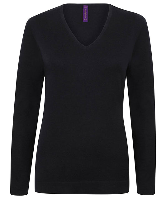 Women's 12 gauge v-neck jumper