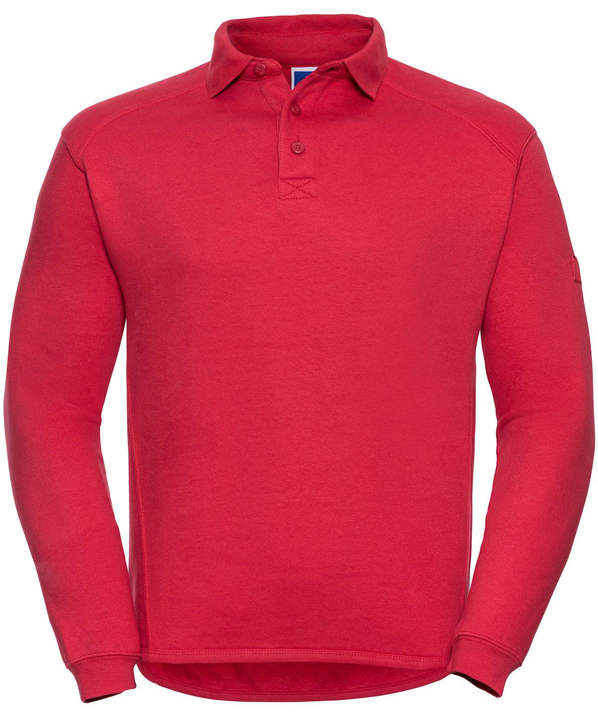 Heavy-duty collar sweatshirt