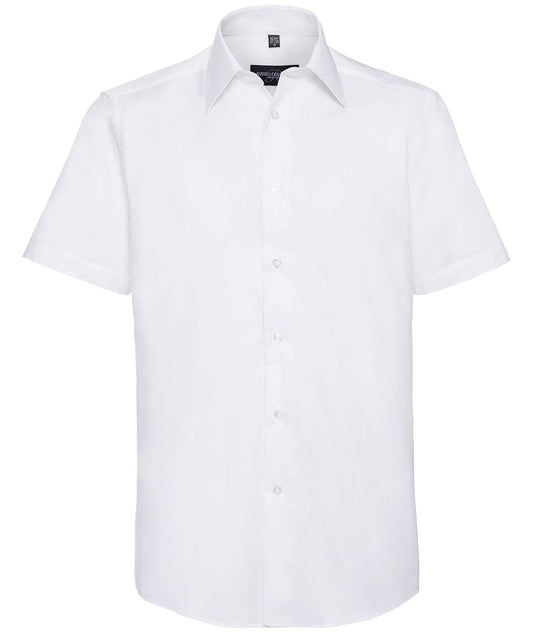 Short sleeve easycare tailored Oxford shirt