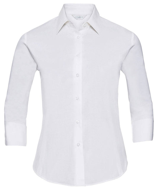 Women's ¾ sleeve easycare fitted shirt