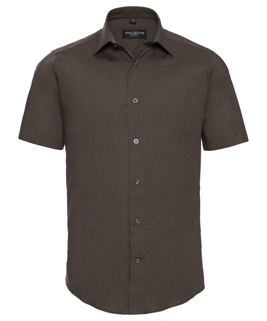 Short sleeve easycare fitted shirt