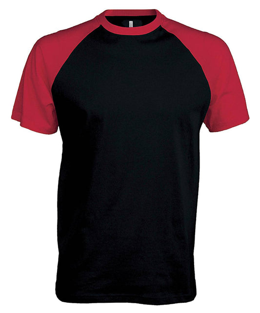 Baseball Short-sleeved two-tone T-shirt