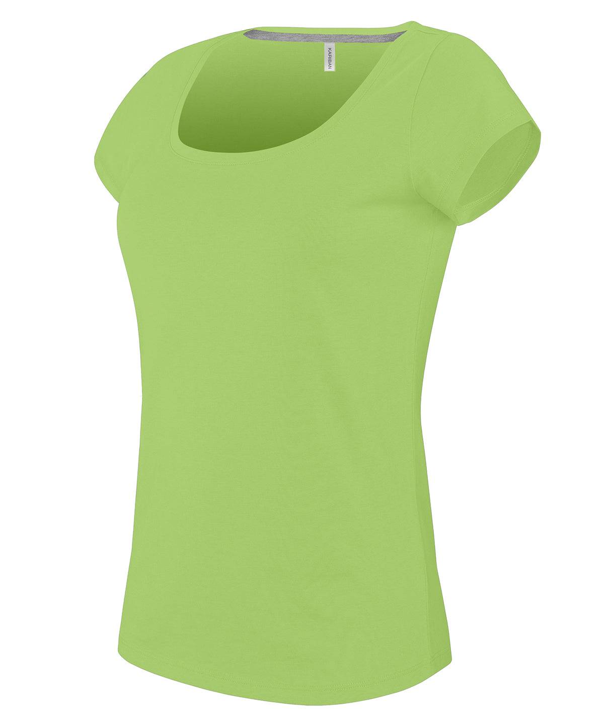 Ladies’ boat neck short-sleeved T-shirt