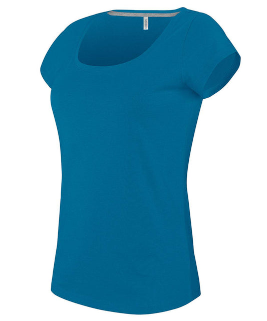 Ladies’ boat neck short-sleeved T-shirt