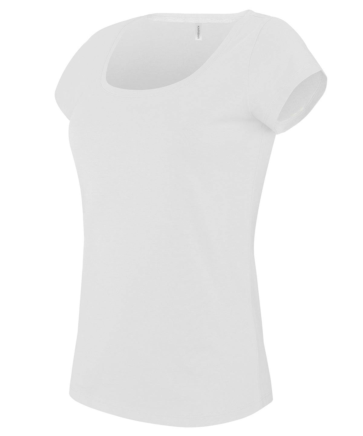 Ladies’ boat neck short-sleeved T-shirt