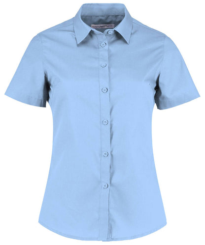 Women's poplin shirt short sleeve