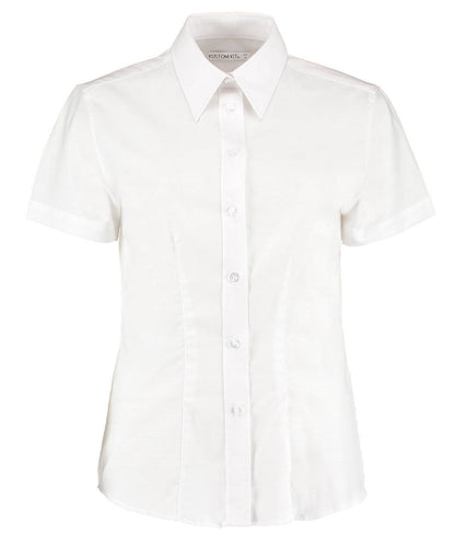 Women's workplace Oxford blouse short-sleeved (tailored fit)