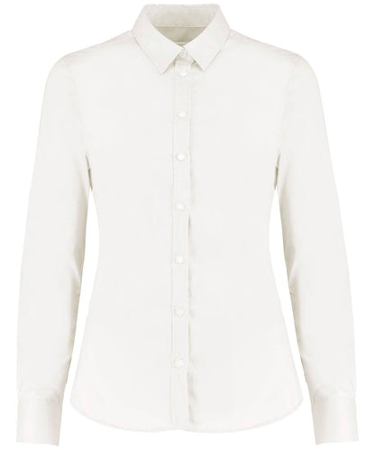 Women's stretch Oxford shirt long-sleeved (tailored fit)