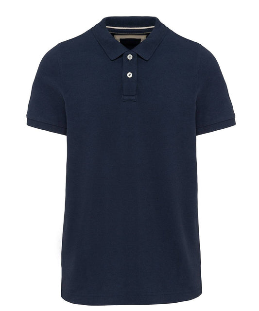 Men's vintage short sleeve polo shirt