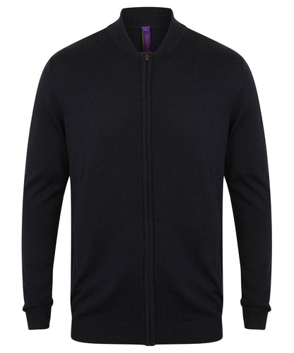 Unisex zip-through cardigan